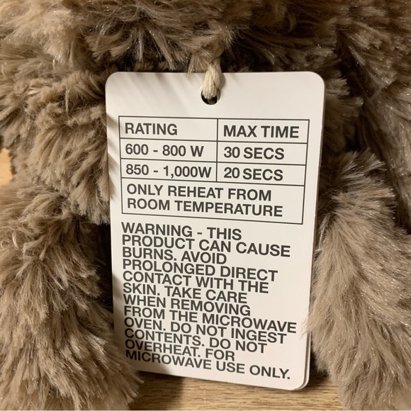 New! Warmies Sloth Jr Plush Microwaveable Heat Pad Lavender Heating - Picture 7 of 11